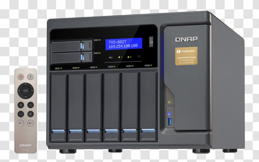 QNAP TVS-1282T Intel Systems, Inc. Network Storage Systems ISCSI - Technology Transparent PNG