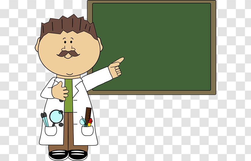 Science Teacher Blackboard Scientist Clip Art - Chalk Board Picture Transparent PNG