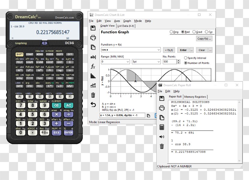 Graphing Calculator Graph Of A Function Scientific Software - Technology - Business Transparent PNG