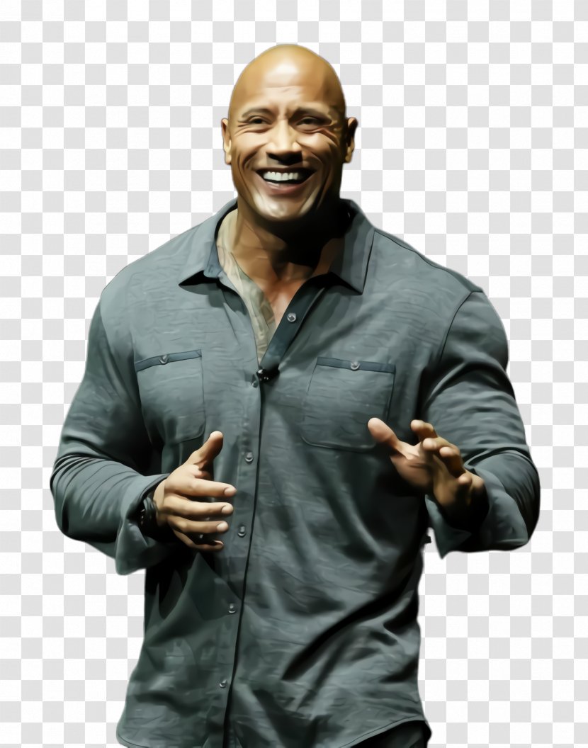 Dwayne Johnson - Tshirt - Gentleman Smile Transparent PNG