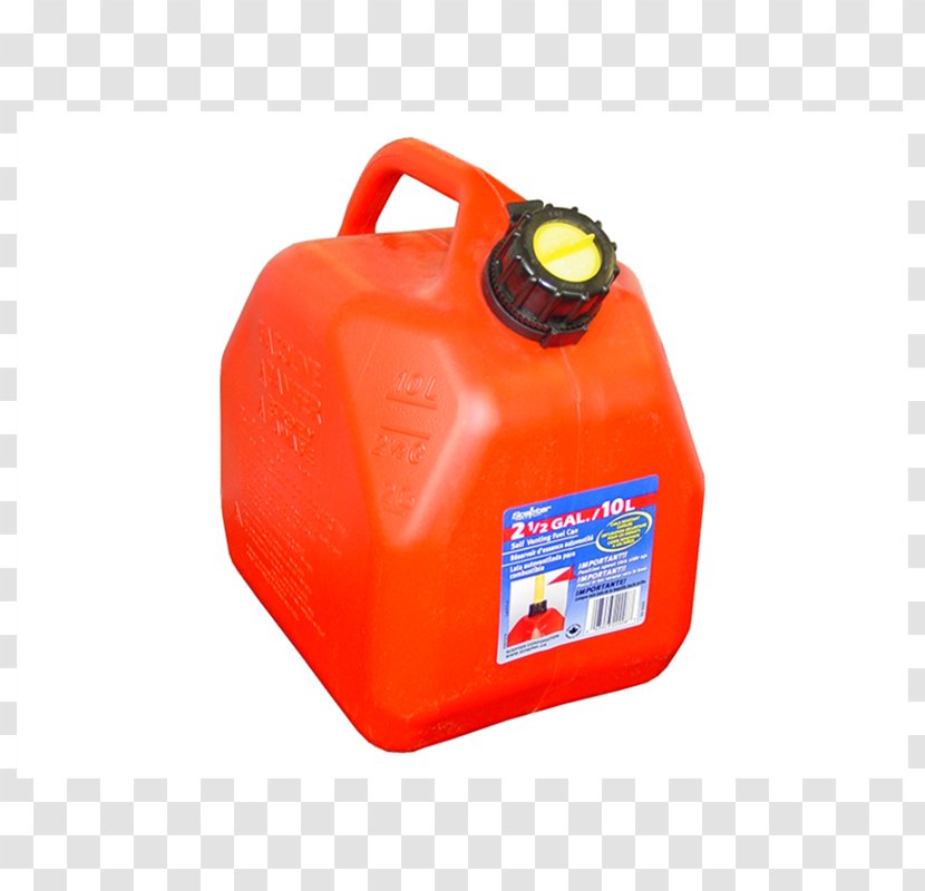 Gasoline Fuel Oil Tin Can Lubrication - Orange - Jerrycan Transparent PNG