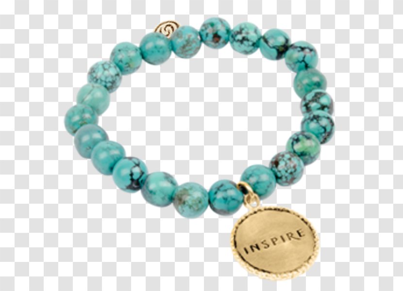 Charm Bracelet Turquoise Bead Jewellery - Silver - Tripleinfinity Transparent PNG