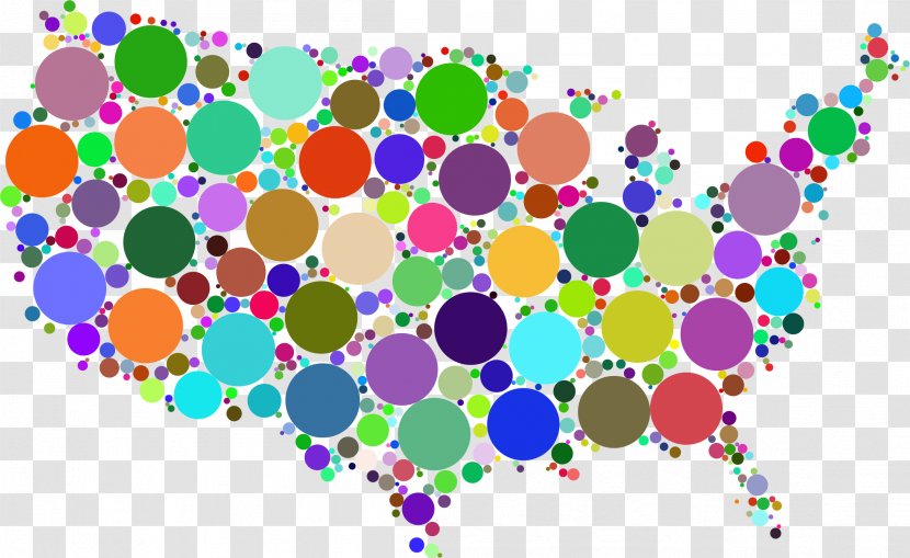 United States Circle Map Clip Art - Point Transparent PNG