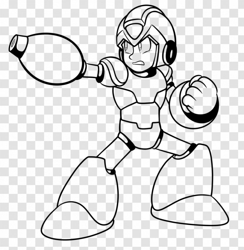 Mega Man X Proto Coloring Book Drawing - Cartoon - Silhouette Transparent PNG