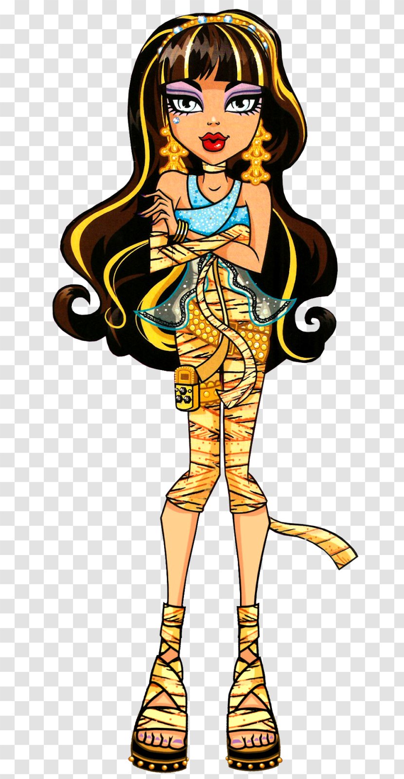 Monster High Cleo De Nile Frankie Stein Ghoul Doll - Silhouette Transparent PNG