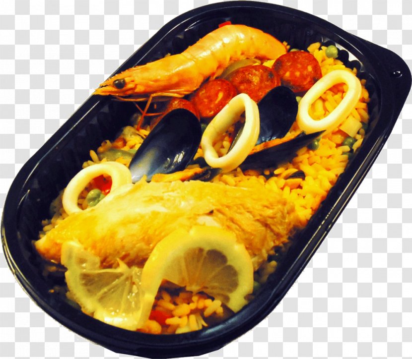 Paella Dish Recipe Cuisine Food - Seafood - Fish Transparent PNG