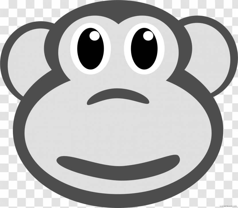 Clip Art Openclipart Drawing Emoticon Smiley - Monkey Transparent PNG