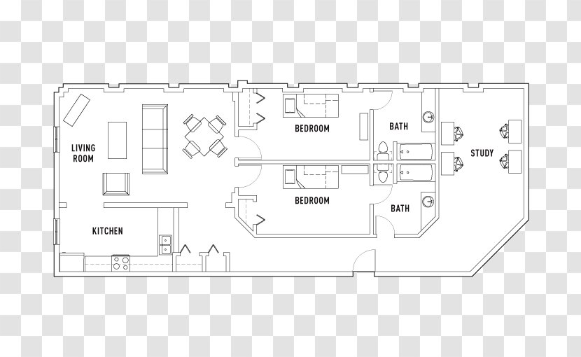 Floor Plan The Lofts At Capital Garage Apartment House - Cartoon Transparent PNG
