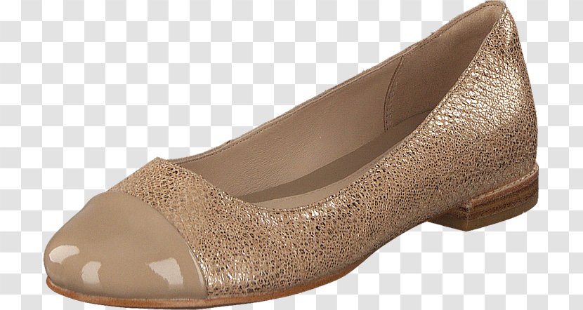 Ballet Flat Shoe Slipper Sandal C. & J. Clark - Ecco - Champagne Gold Transparent PNG