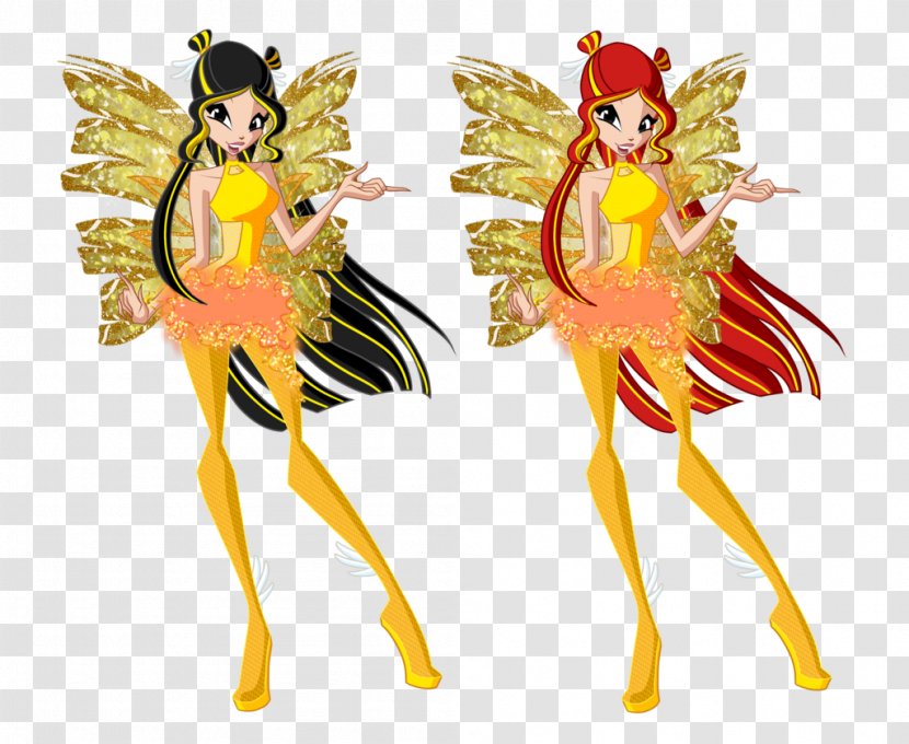 Fairy Insect Costume Design Illustration Doll - Yellow - Yin Transparent PNG