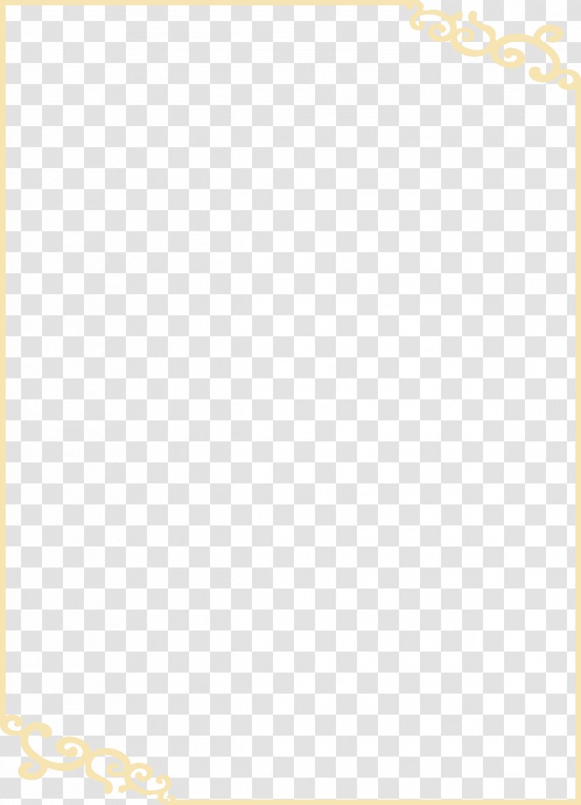 Textile Yellow Area Pattern - Material - Gold Frame Decorative Patterns Transparent PNG