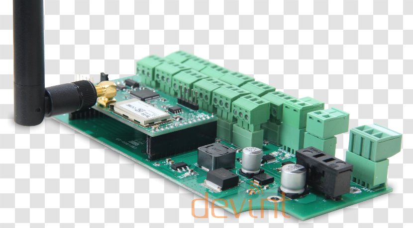 Microcontroller Electronics Data Remote Controls Solar Panels - Computer Hardware - Signal Transmitting Station Transparent PNG