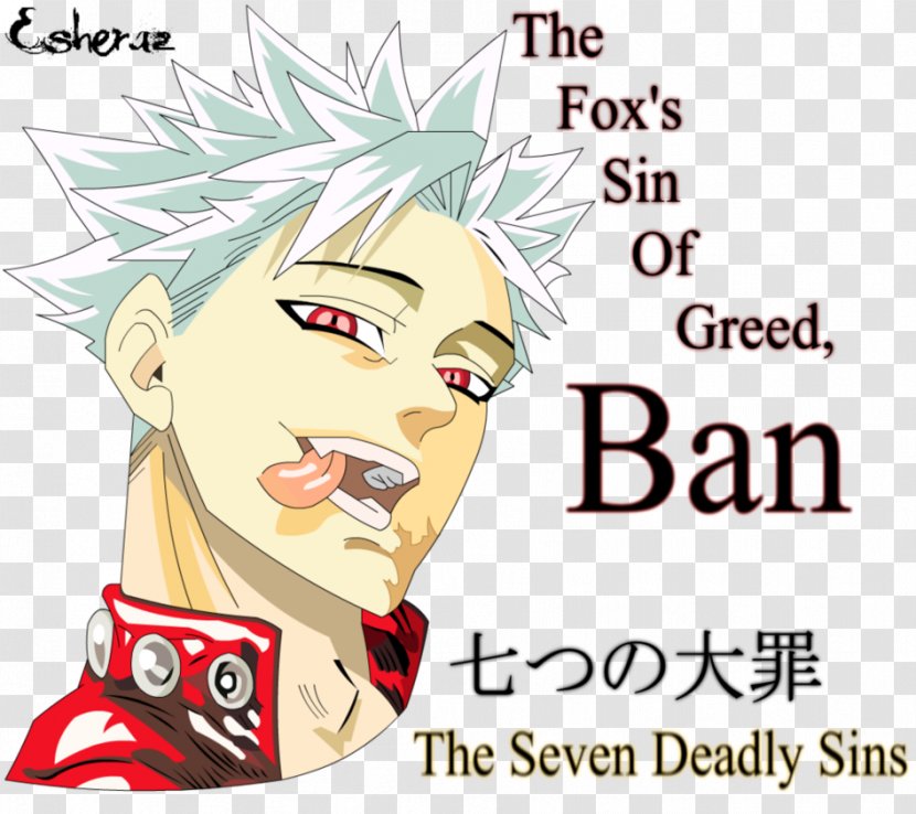 Meliodas The Seven Deadly Sins Greed - Silhouette - Ban In Transparent PNG
