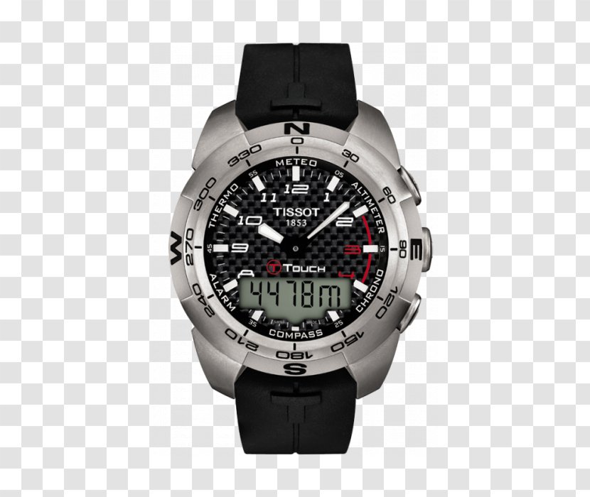 Tissot Watch Chronograph Quartz Clock United Kingdom - Ttouch Ii Titanium Transparent PNG