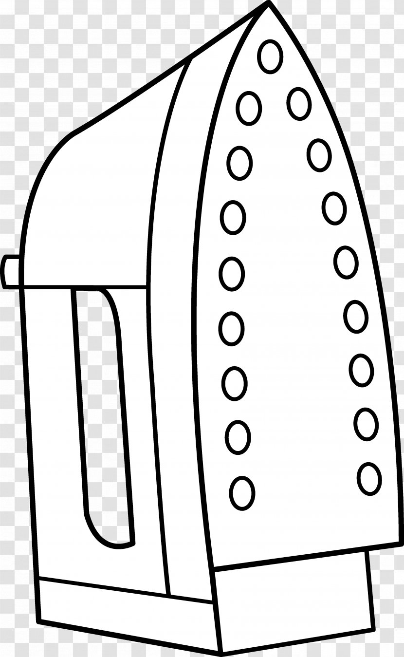 Clothes Iron Line Art Drawing Clip - Ironing - Cliparts Transparent PNG