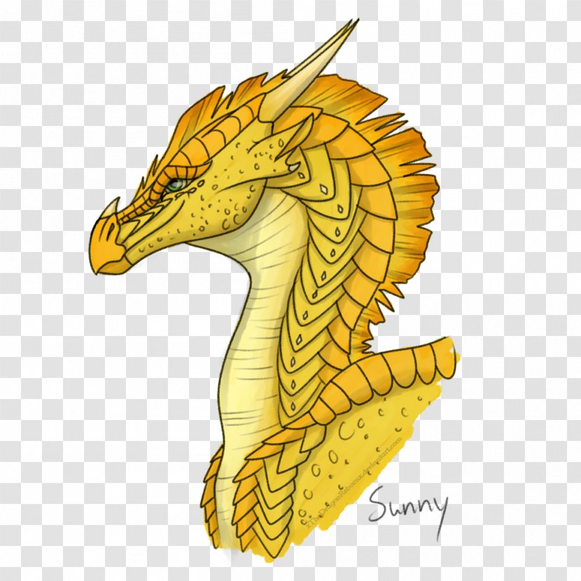 Dragon Wings Of Fire Seahorse Fan Art Drawing - Deviantart Transparent PNG