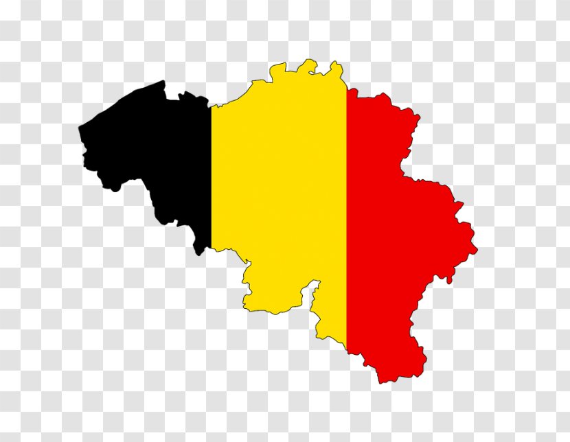 Flag Of Belgium National Map - Yellow Transparent PNG