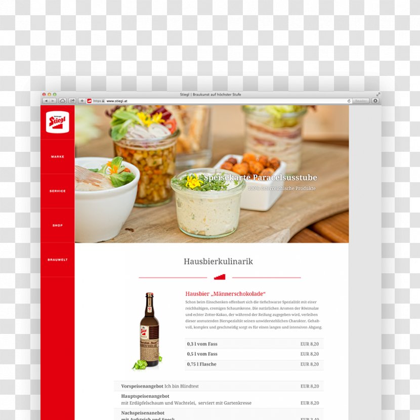 Fast Food Recipe Text Stiegl - Eyedea Werbe Gmbh Transparent PNG