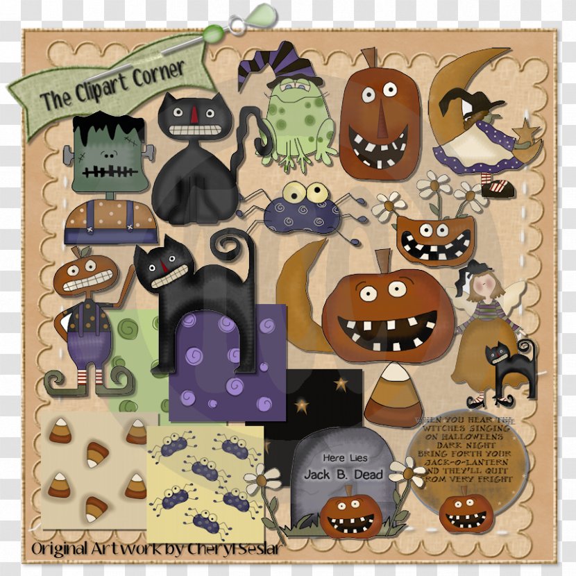 Material Cartoon Animal Font - Halloween Theme Transparent PNG