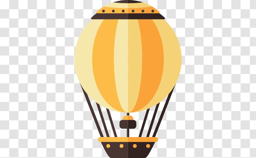 Hot Air Balloon Icon - Orange Transparent PNG
