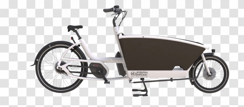 Smart Urban Mobility B.V. Bakfiets Electric Bicycle Freight - Motor Vehicle - Arrow White Transparent PNG