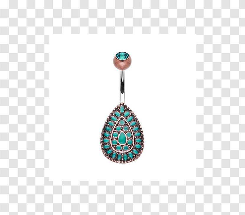 Turquoise Earring Jewellery Chakra Navel Transparent PNG