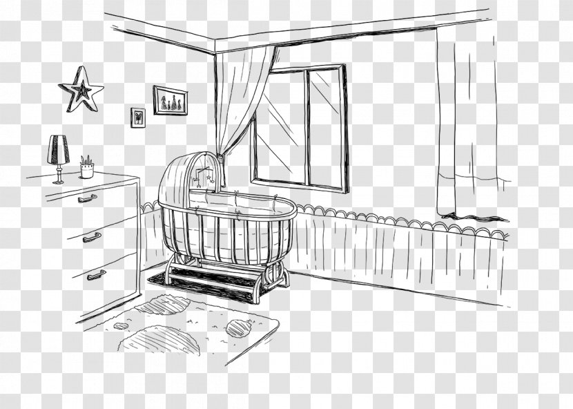 Furniture Line Art Sketch - Home - Design Transparent PNG