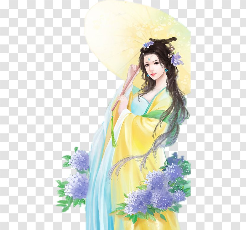 Woman Illustration Creative Work 小說 Literature - Heart - Ancient Korean Dress Transparent PNG
