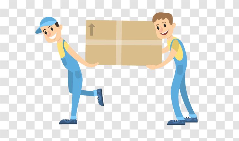 Relocation Mover Transport Box Delivery - Construction Worker Gesture Transparent PNG