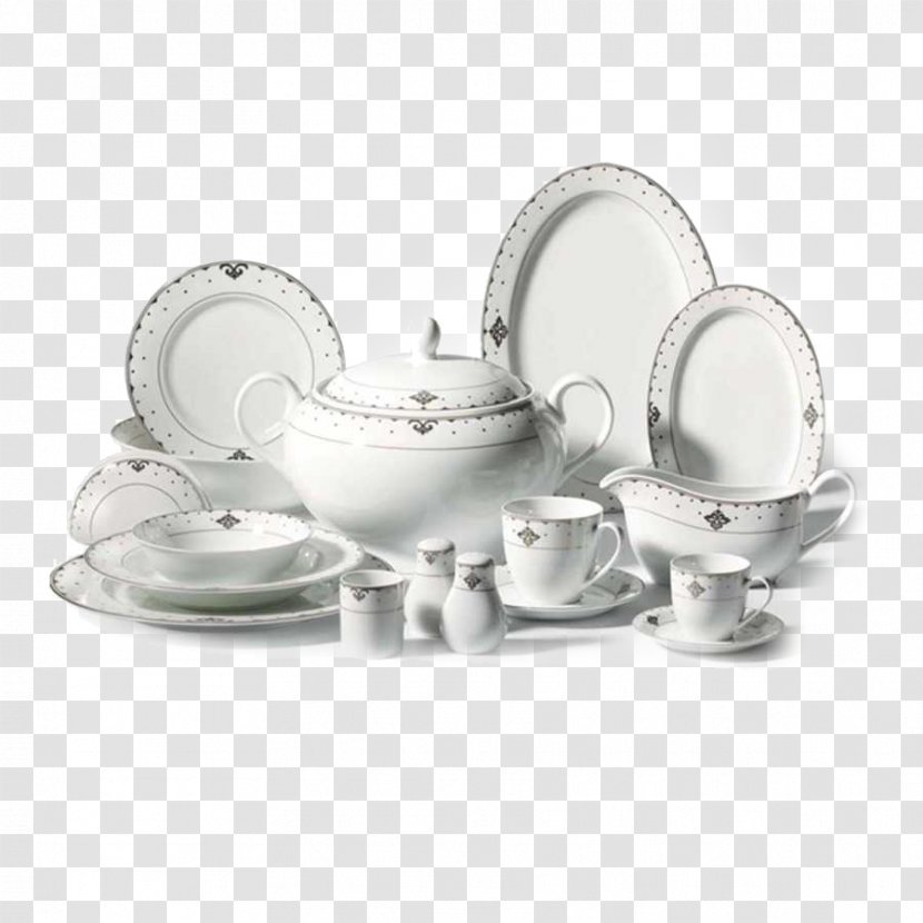 Porcelain Tableware Plate Bone China Tea Set - Salt And Pepper Shakers Transparent PNG