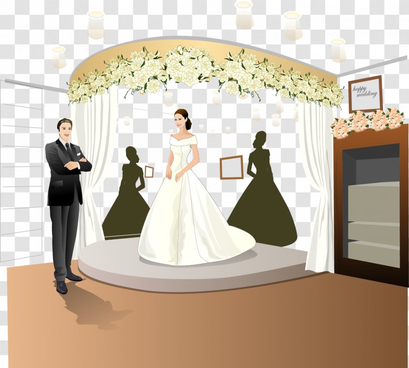 Wedding Photography Bride - Ceremony - Vector Material Transparent PNG