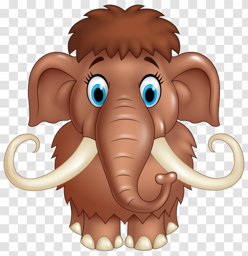 Woolly Mammoth Cartoon Stock Photography Illustration - Snout - Cute Clipart Image Transparent PNG