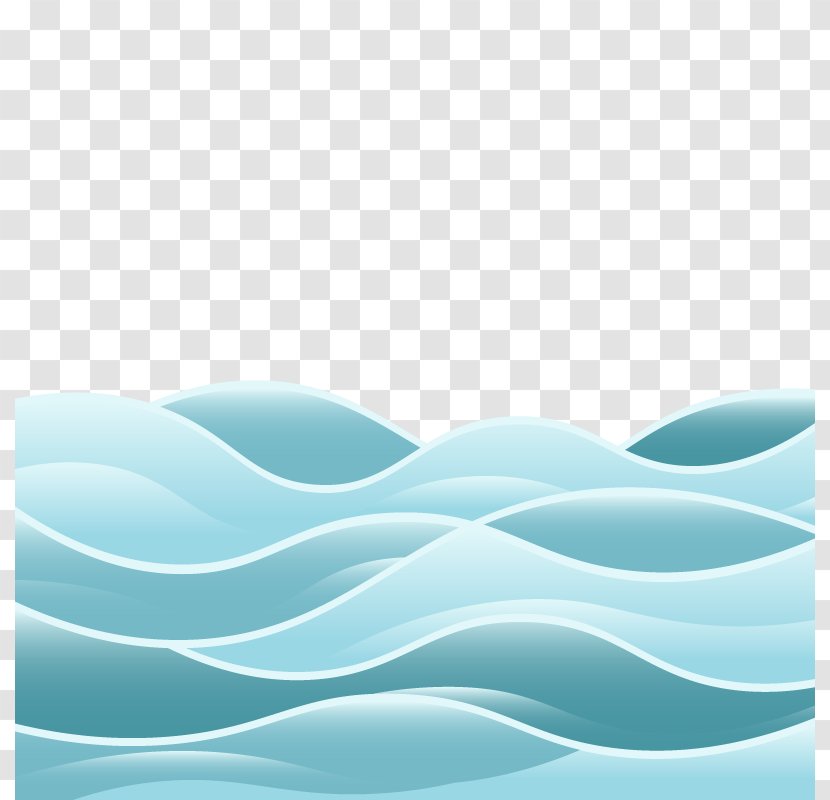 Water Wallpaper - Turquoise - Vector Wave Transparent PNG