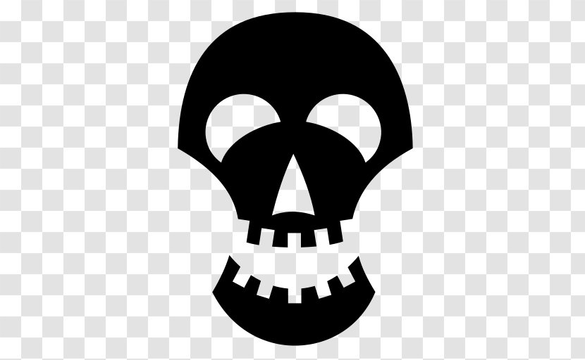 Bone Silhouette Skull Clip Art - Black - Tags Transparent PNG