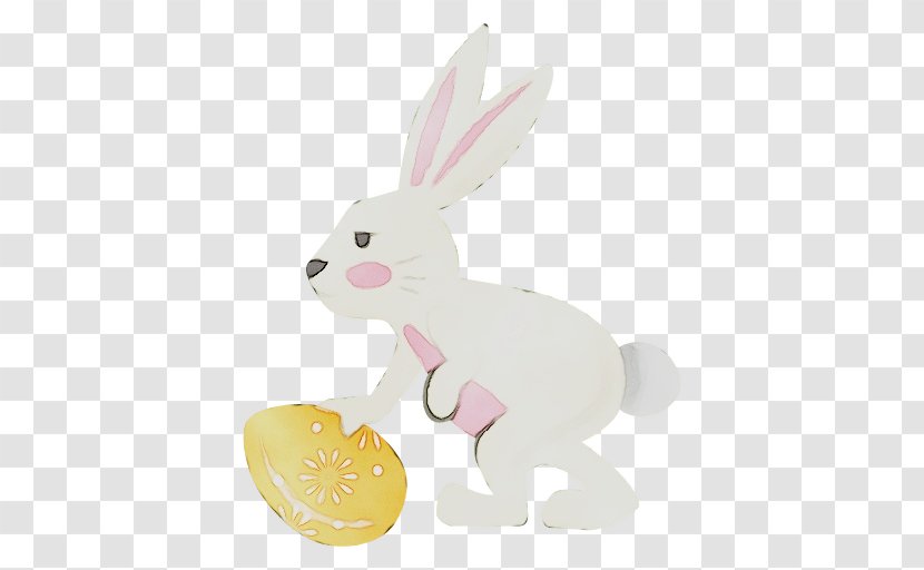 Domestic Rabbit Hare Easter Bunny - Egg Transparent PNG