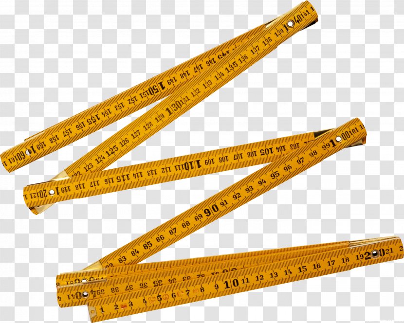 Ruler Tape Measures Computer Software - Yellow Transparent PNG