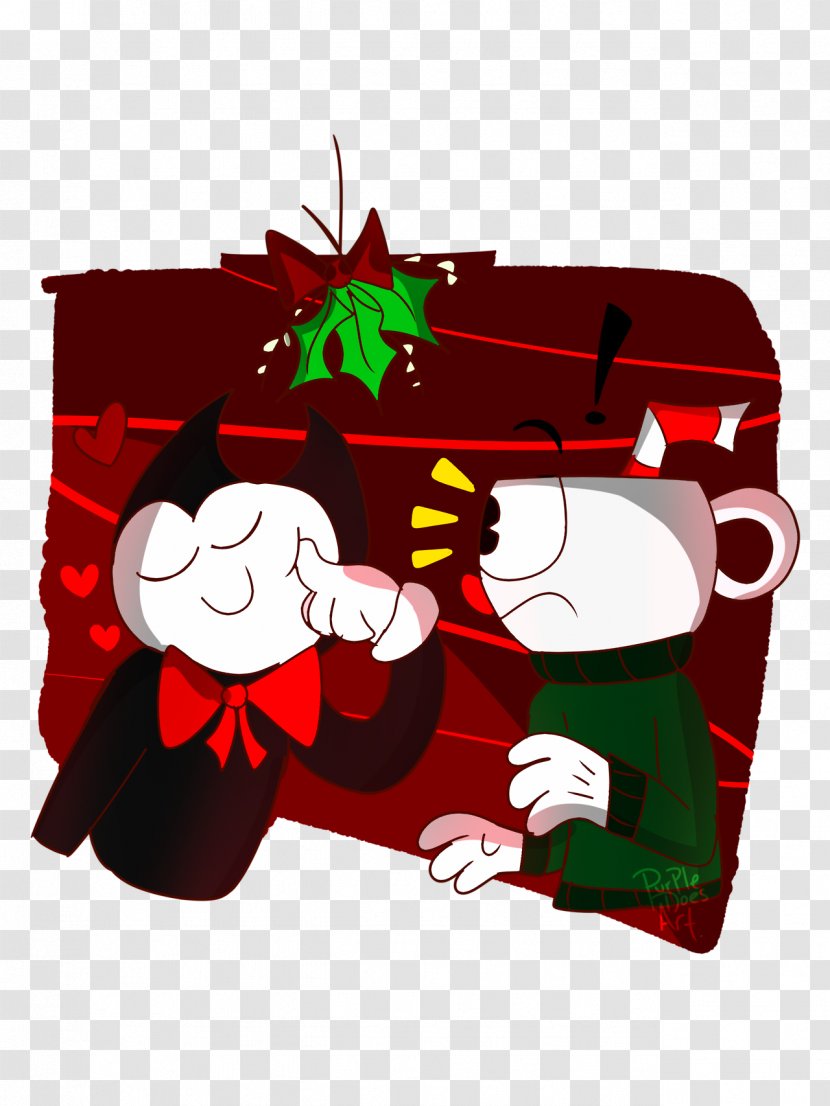 Cuphead Bendy And The Ink Machine Cartoon Video Game Kiss - Art - Oswald Lucky Rabbit Transparent PNG