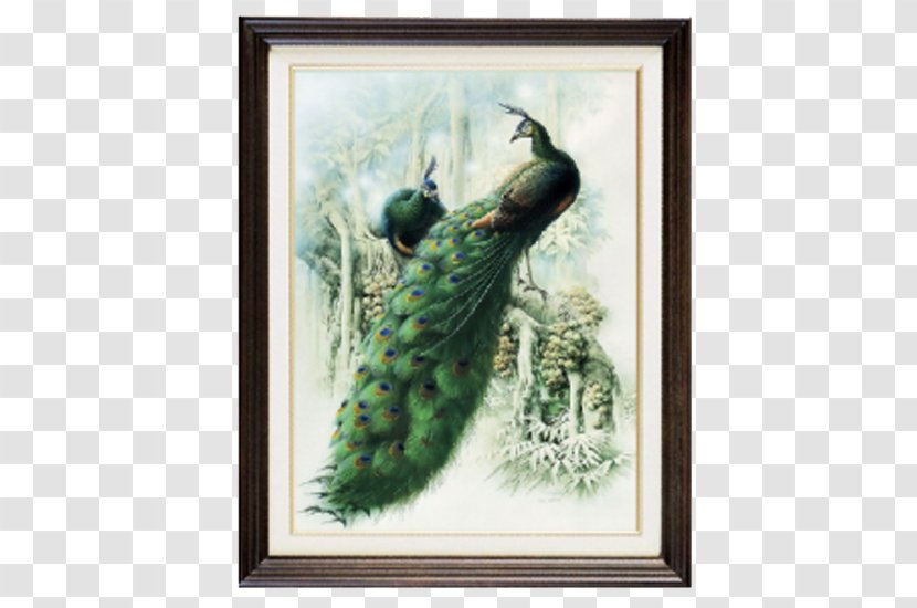 Bird Asiatic Peafowl Painting Art - Cross Stitch Peacock FIG. Transparent PNG