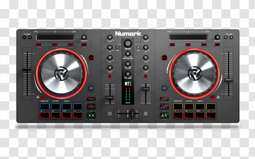 Virtual DJ Controller Disc Jockey Audio Numark Industries - Frame Transparent PNG