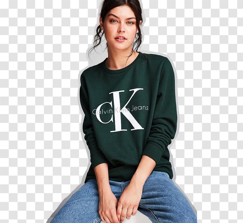 T-shirt Hoodie Calvin Klein Sweater Sleeve - Cartoon Transparent PNG