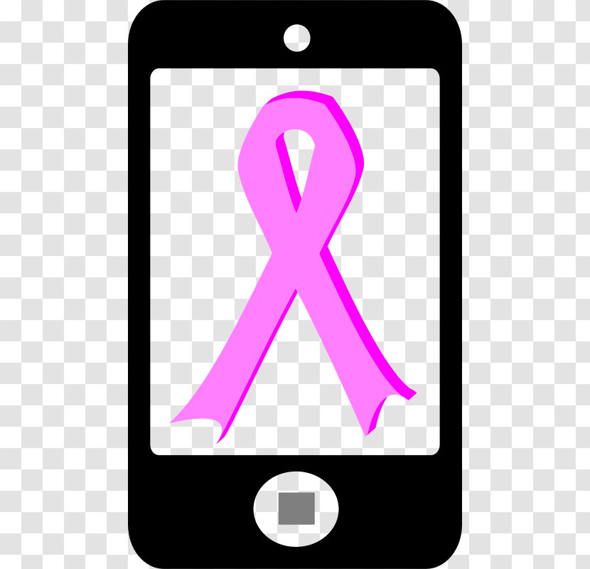 Ribbon Clip Art - Magenta - Pink Phone Cliparts Transparent PNG