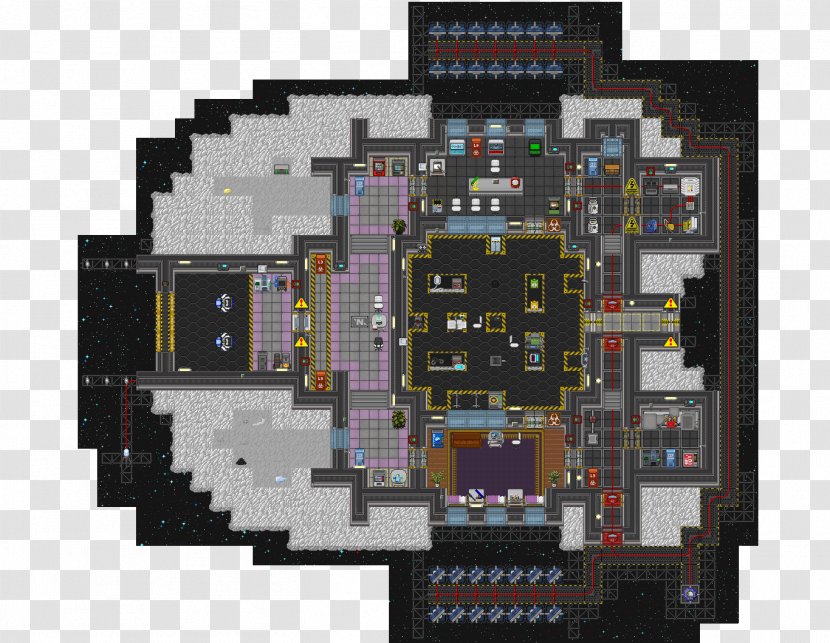 Motherboard Floor Plan Input/output - Space Station 13 Transparent PNG