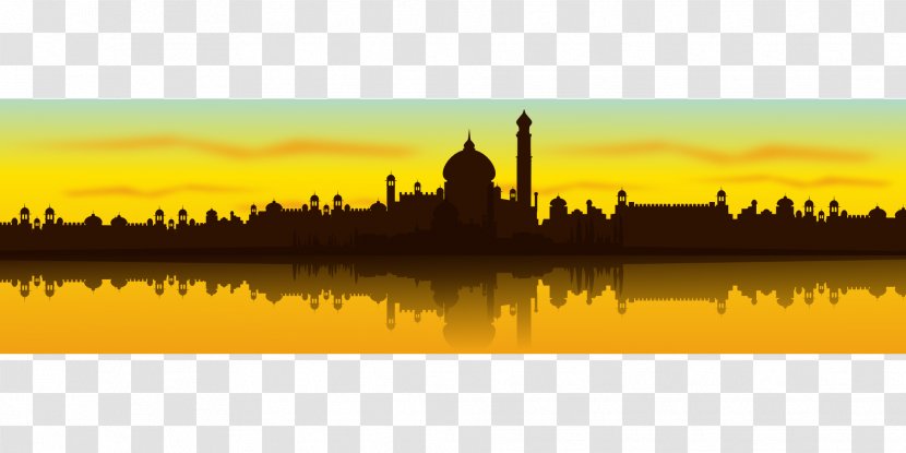 India Landscape Desktop Wallpaper Clip Art - Dawn - Hindu Background Transparent PNG