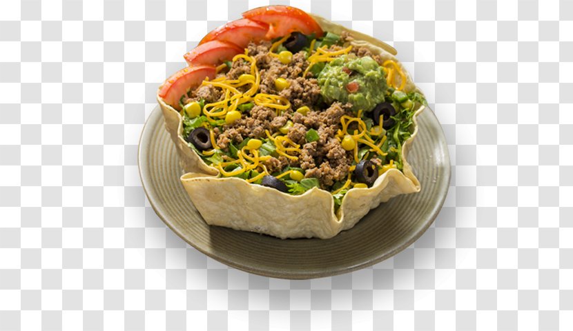 Vegetarian Cuisine Tostada Mexican Taco Food - Salad Transparent PNG