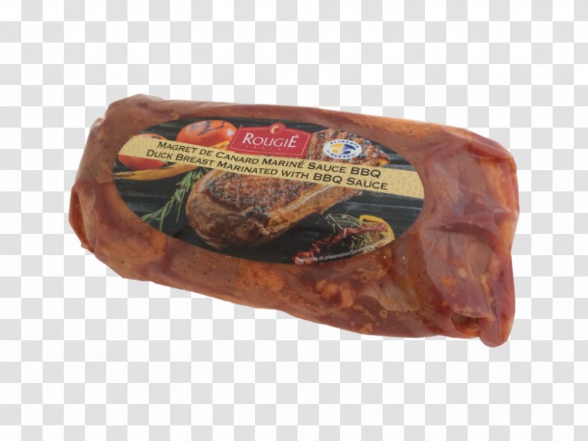 Magret Barbecue Sauce Duck Meat Sausage - Ham - Ail Transparent PNG
