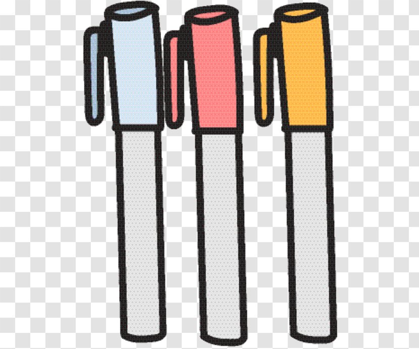 Writing Cartoon - Pen - Implement Transparent PNG