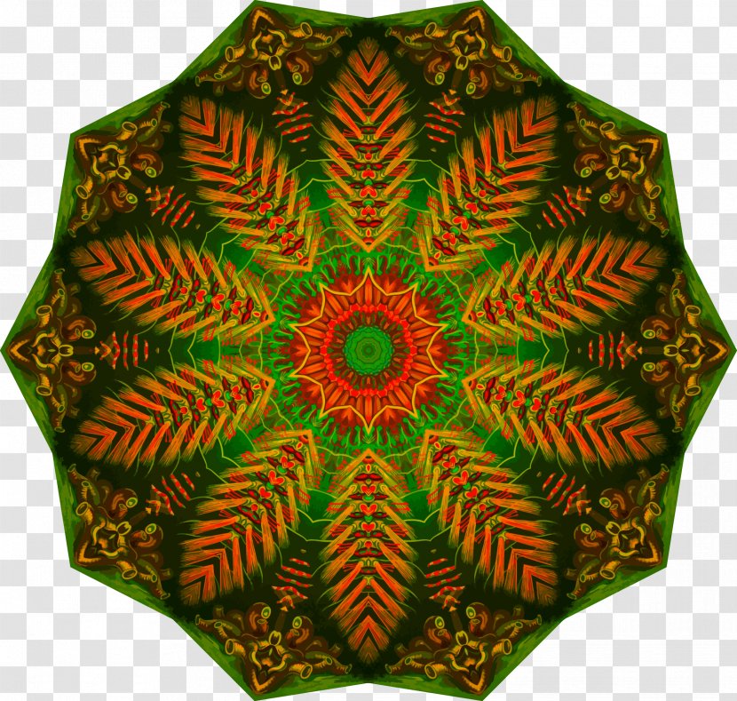 Green Symmetry Pattern Transparent PNG