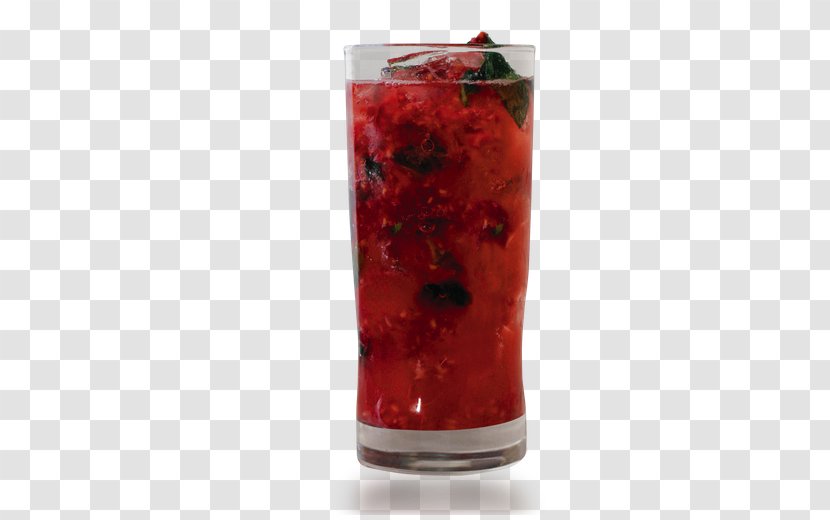 Mojito Strawberry Juice Non-alcoholic Drink Cocktail Punch Transparent PNG