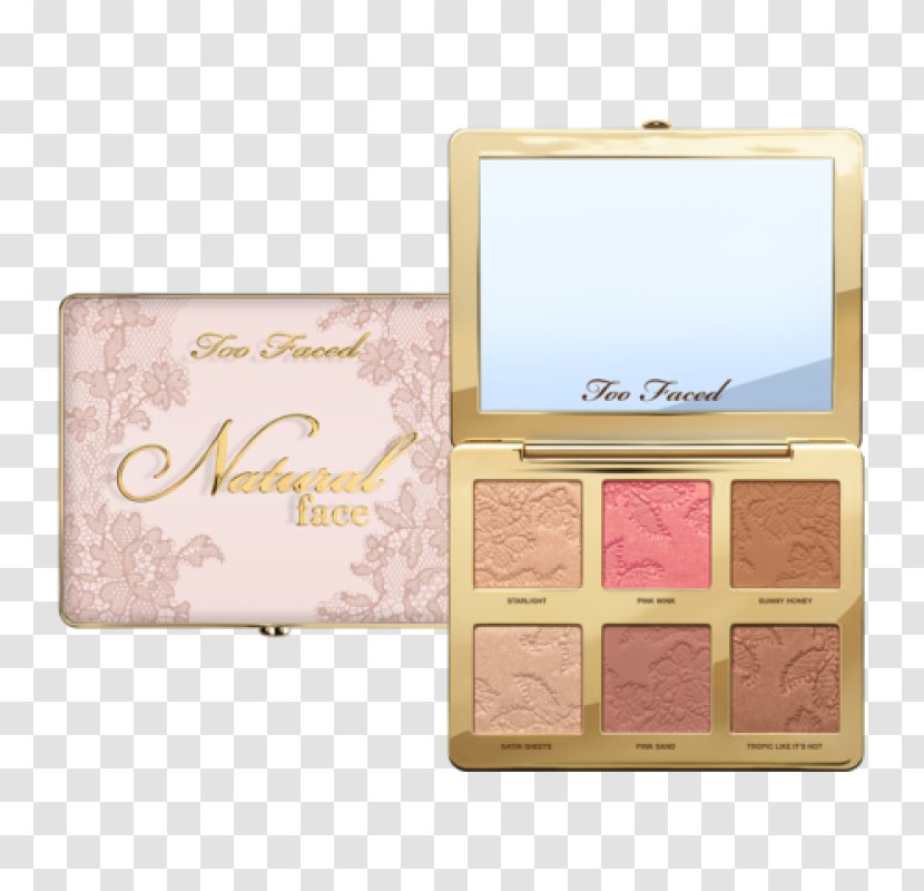 Too Faced Natural Face Palette Eyes Cosmetics Highlighter - Pink Transparent PNG