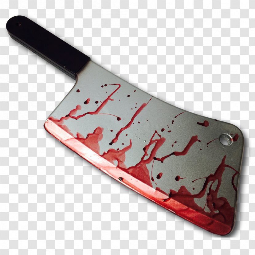 Butcher Knife Bloody Meat Cleaver Kitchen Knives - Theatrical Property Transparent PNG